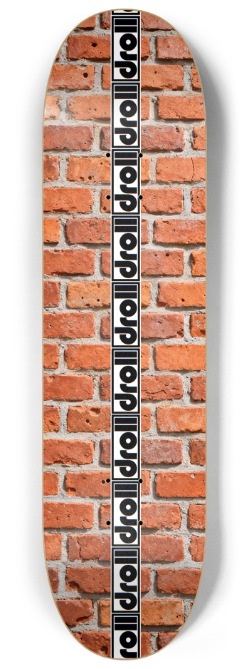 brick wall droll strip 8-1/4 Skateboard Deck