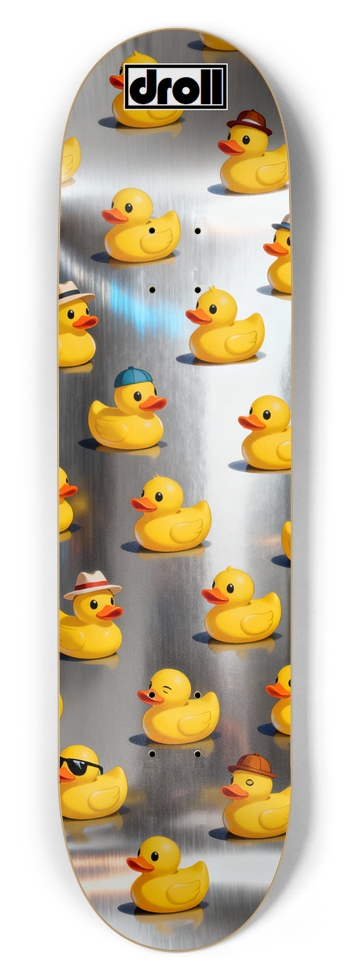 rubber duckies on silver