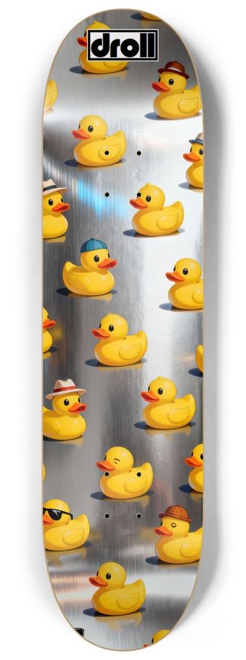 rubber duckies on silver