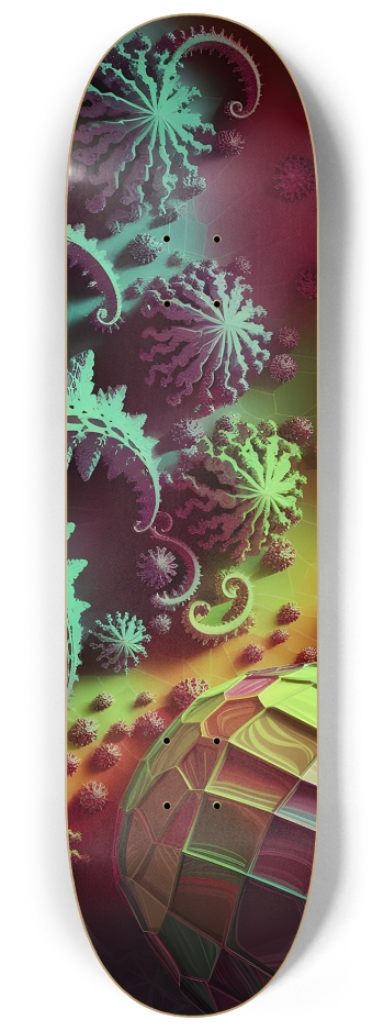 Fractal Starfish 0001 8K #3 8-1/4 Skateboard Deck