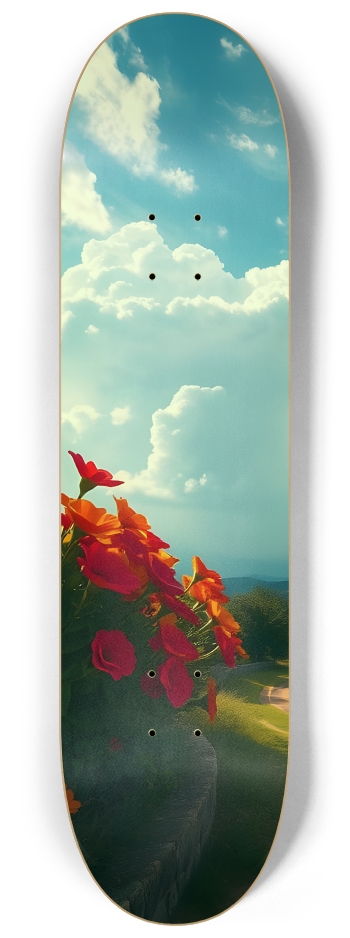 Rose Lined Country Road 0001 8K #1