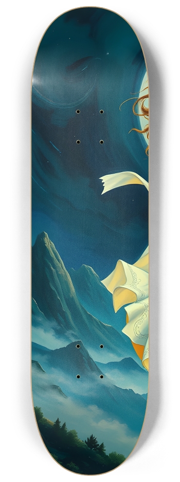 Moon Gazing 0004 8K #1 8-1/4 Skateboard Deck
