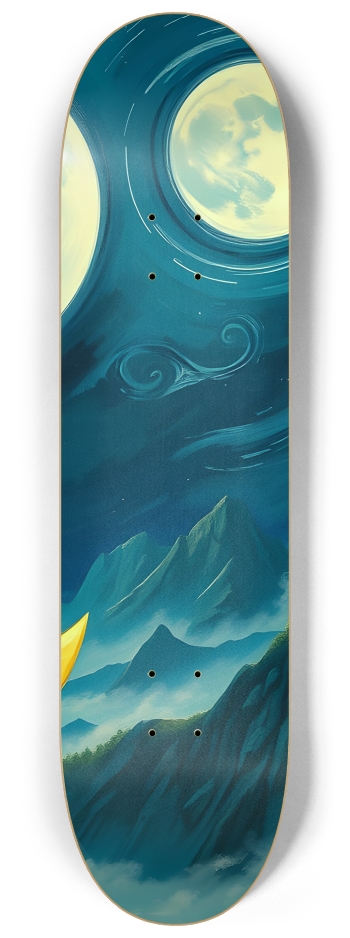 Moon Gazing 0004 8K #3 8-1/4 Skateboard Deck