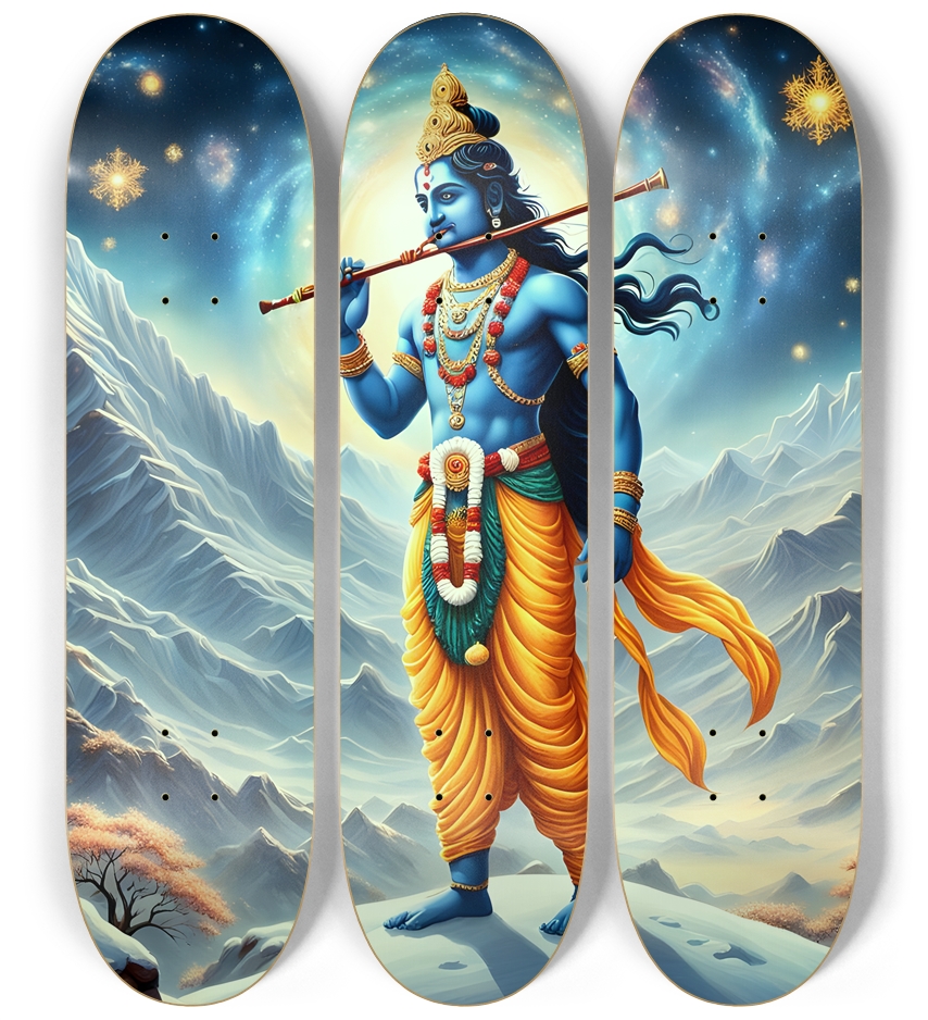 Krishna on Snowy Mountain 0002 8K