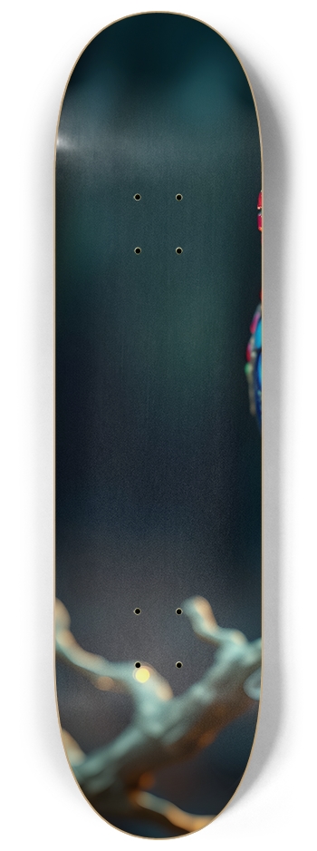 Psychedelic Bejeweled Owl 0003 8K #1 8-1/4 Skateboard Deck