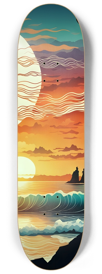 Silhouette of Time 0002 8K #3 8-1/4 Skateboard Deck
