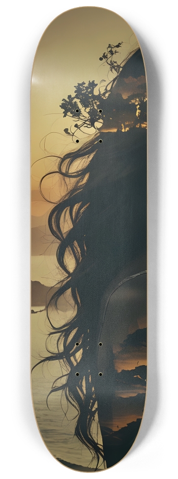 Silhouette of Time 0003 8K #1 8-1/4 Skateboard Deck