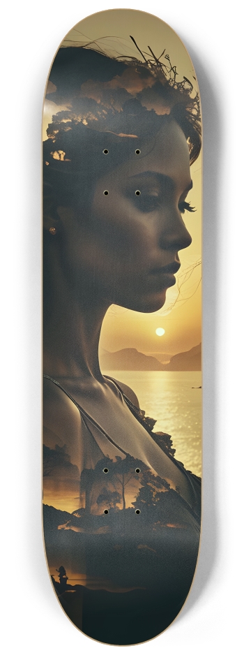 Silhouette of Time 0003 8K #2 8-1/4 Skateboard Deck