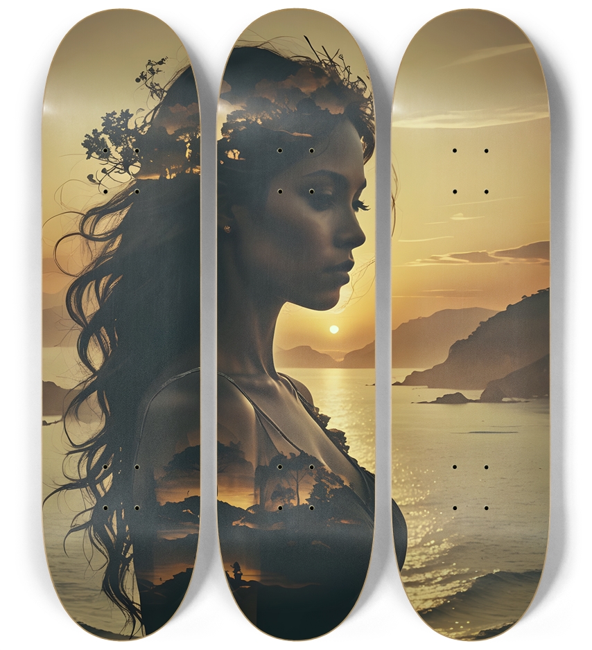 Silhouette of Time 0003 8K 3 Deck Wall Series