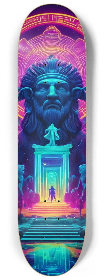 Psychedelic Greek Mythology Reimagined 0090 8K #2 8-1/4 Skateboard Deck