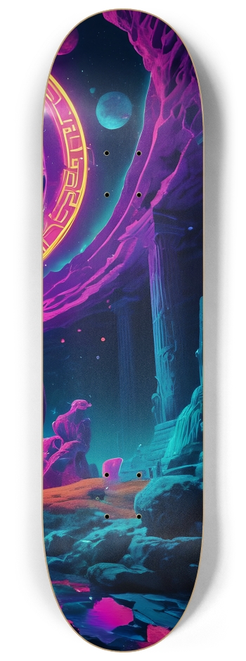 Psychedelic Greek Mythology Reimagined 0090 8K #3 8-1/4 Skateboard Deck