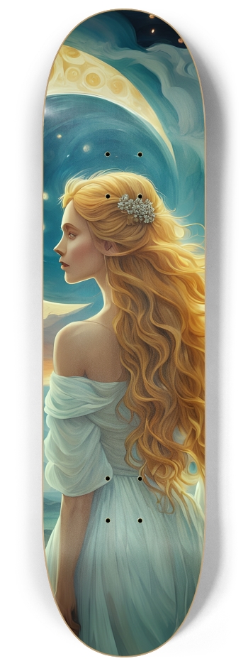 Moon Gazing 0002 8K #2 8-1/4 Skateboard Deck