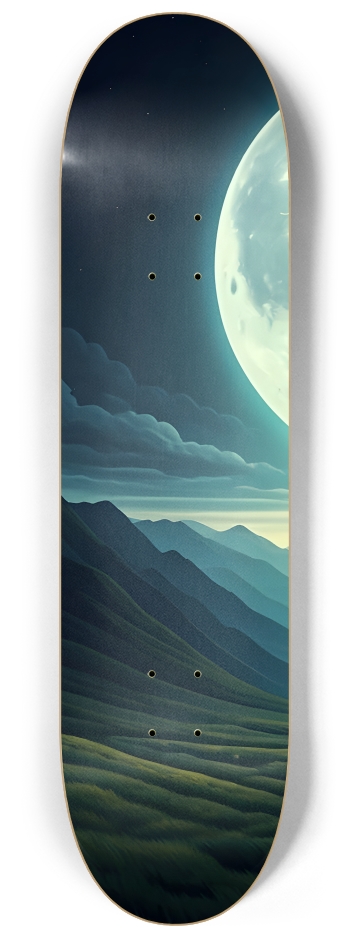Moon Gazing 0003 8K #1 8-1/4 Skateboard Deck