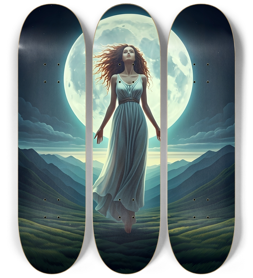 Moon Gazing 0003 8K 3 Deck Wall Series