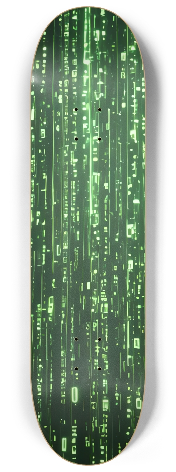 Emerald Cascading Characters 0001 8K #2