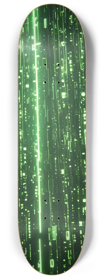 Emerald Cascading Characters 0001 8K #3