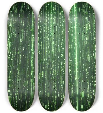 Emerald Cascading Characters 0001 8K