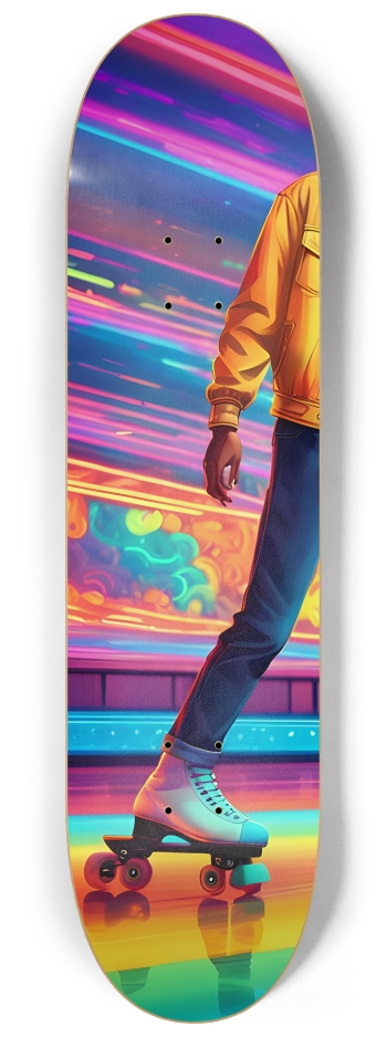 Psychedelic 1990s Skating Rink 0003 8k #1 8-1/4 Skateboard Deck