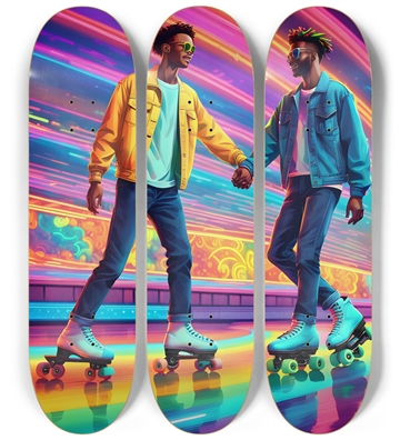 Psychedelic 1990s Skating Rink 0003 8k