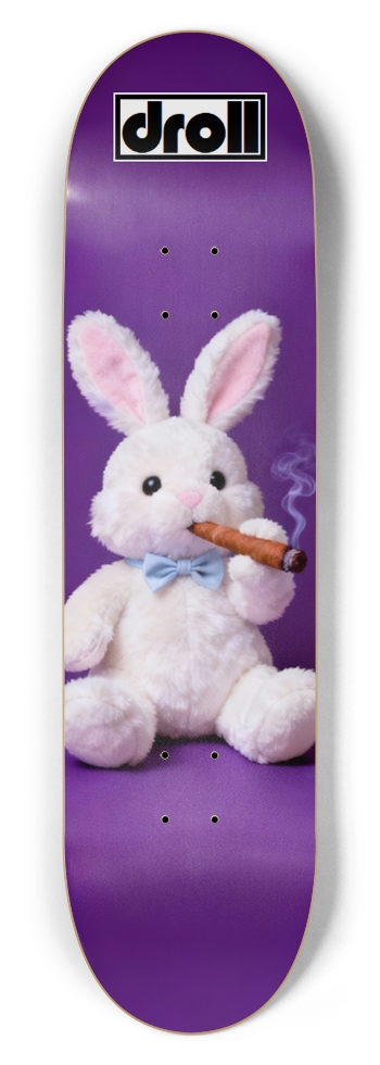 cigar bunny on purple