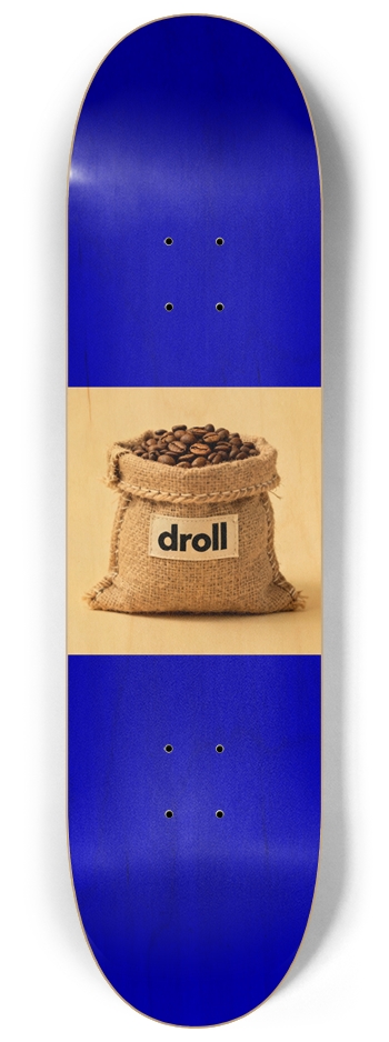 droll coffee royal blue woodgrain