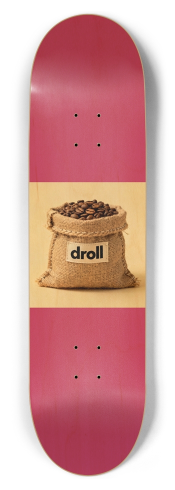 droll coffee hot pink woodgrain