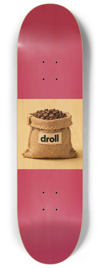 droll coffee hot pink woodgrain