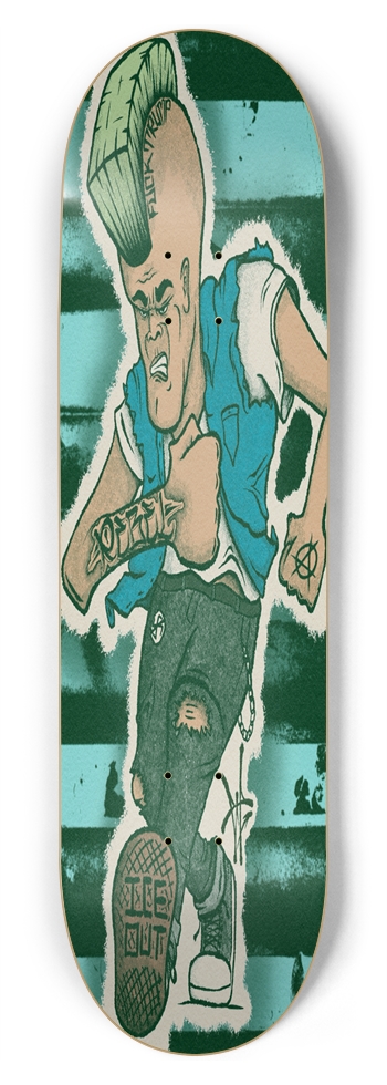 Rebel Rebel Blue 8-3/4 Inch Skateboard