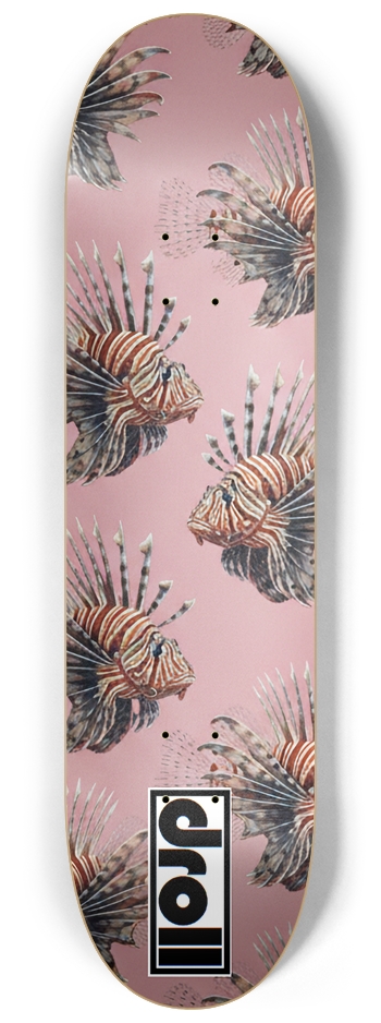 lionfish on pink