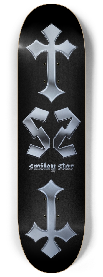 SS | CROME DECK | Silver Skateboard