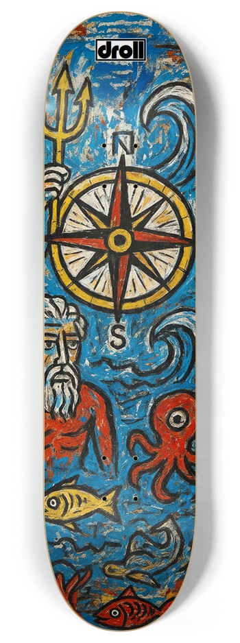 neptune compass 8 Inch Skateboard Deck