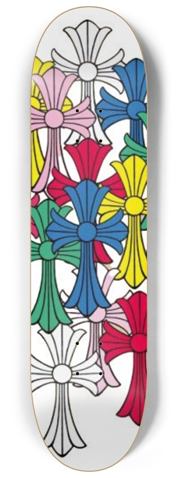 Colorful Chrome 8-1/4 Skateboard Deck
