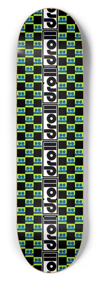 mechface checkerboard droll strip 8-1/2 Skateboard Deck