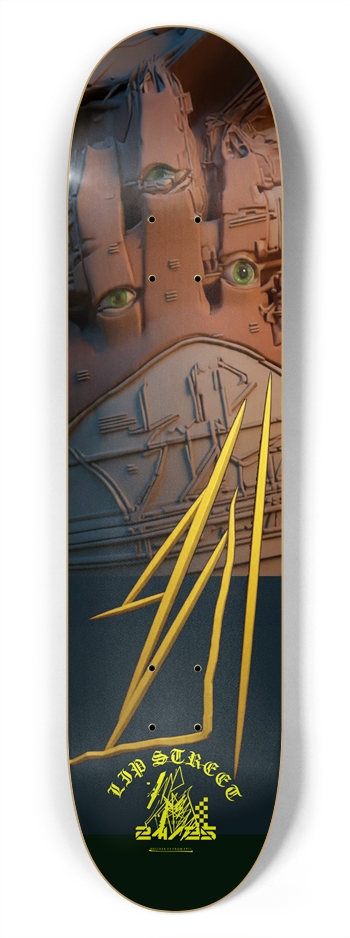 'THREE EYES UP' LIP STREET© 7-3/4 Skateboard Deck