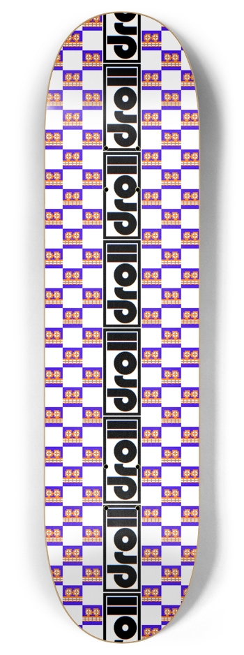 mechface checkerboard droll strip negative 8 Inch Skateboard Deck
