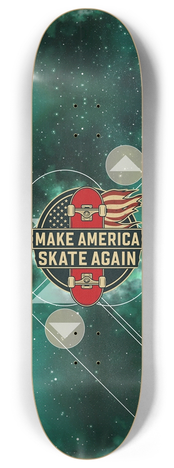 Masa Green Galaxy 8.0 8 Inch Skateboard Deck