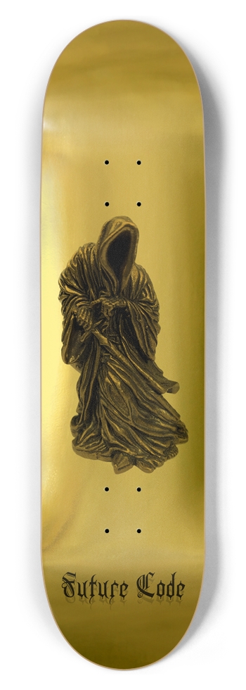 “The Protector”  Gold Foil  8-1/2 Skateboard Deck