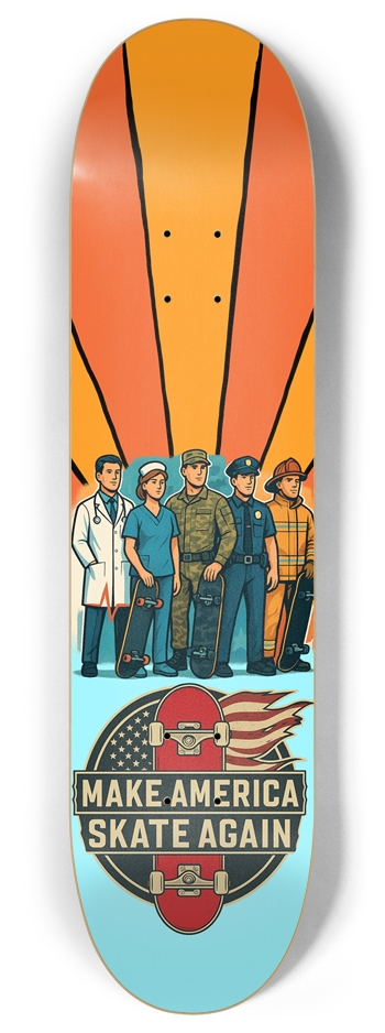 MASA American Heroes Collage 8.0 8 Inch Skateboard Deck