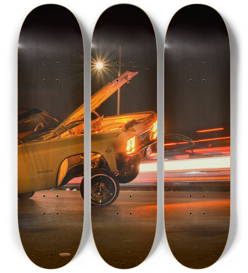Low Rider Skateboard Series 3 Deck Wall Series