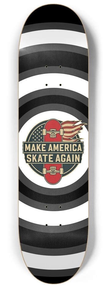 Masa Target Black/white 8.25 8-1/4 Skateboard Deck