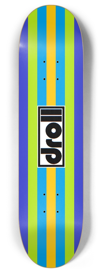 classic stripes sunburst yellow, lantern blue, spring green, royal blue