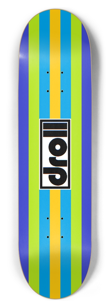 classic stripes sunburst yellow, lantern blue, spring green, royal blue