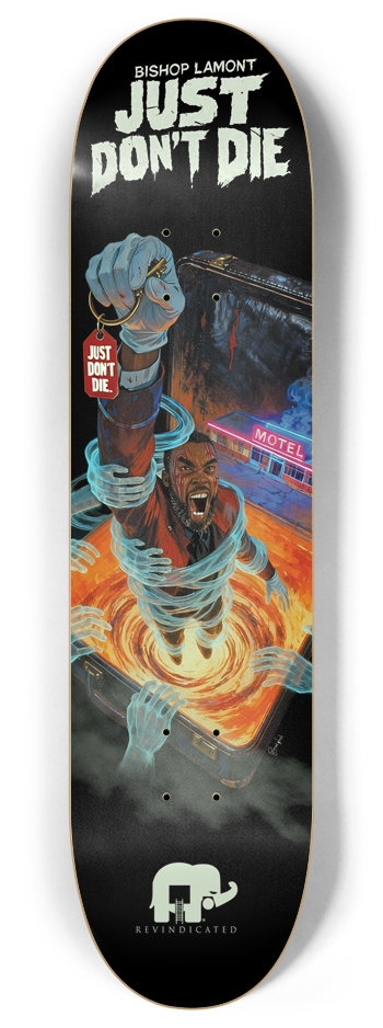 Bishop Lamont GLOW IN THE DARK "The Last Bellhop" Revindicated™ Artist Series Deck 8 Inch Skateboard Deck