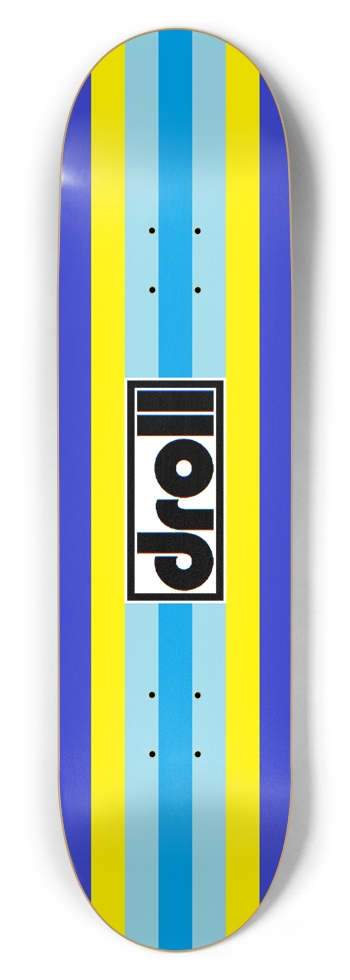 classic stripes lantern blue, powder blue, yellow, royal blue