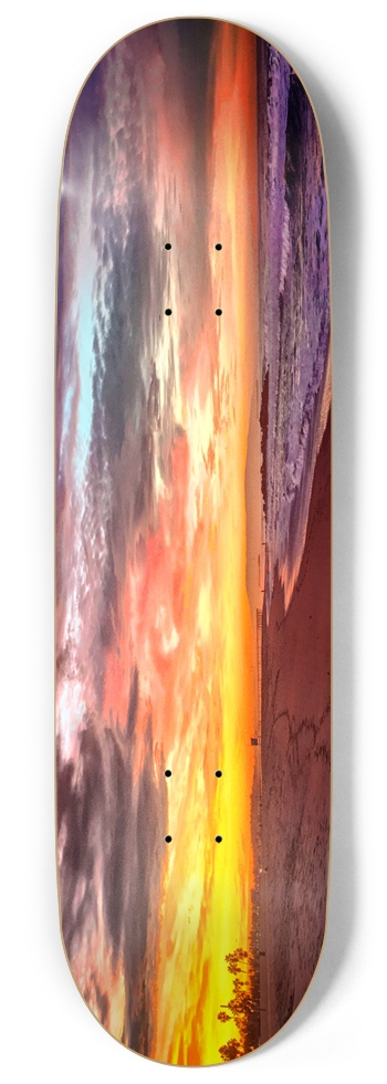 Sunrise Purple 9 Inch Skateboard