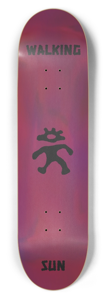 WALKING SUN: Cherry 8-1/2 Skateboard Deck