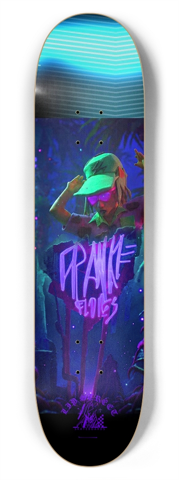 'NIGHT VISION PRO MODEL' LIP STREET© 7-3/4 Skateboard Deck