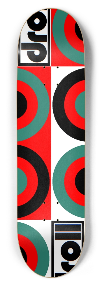 concentric circle study I 8-1/2 Skateboard Deck