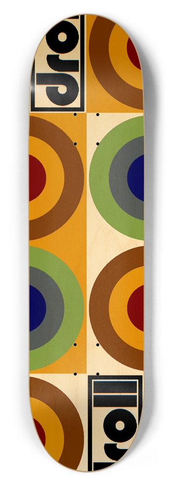 concentric circle study II 8-1/2 Skateboard Deck