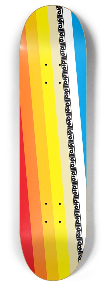 classic stripes twist droll strip 8 Inch Skateboard Deck